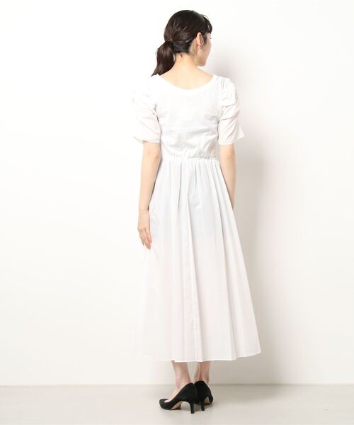 「PICCIN」 半袖ワンピース M オフホワイト レディース_画像3