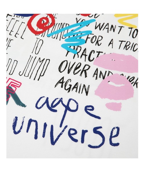 「AAPE BY A BATHING APE」 半袖Tシャツ X-LARGE ホワイト メンズ_画像7