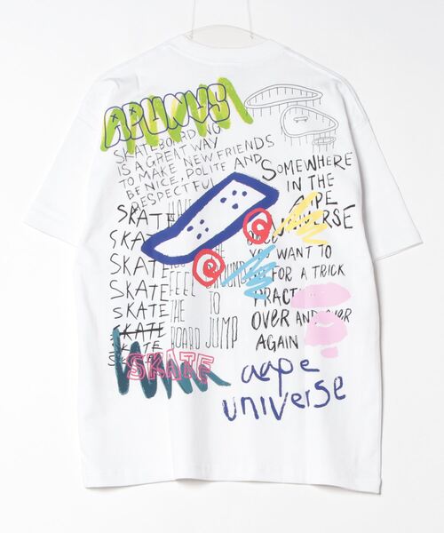 「AAPE BY A BATHING APE」 半袖Tシャツ X-LARGE ホワイト メンズ_画像8