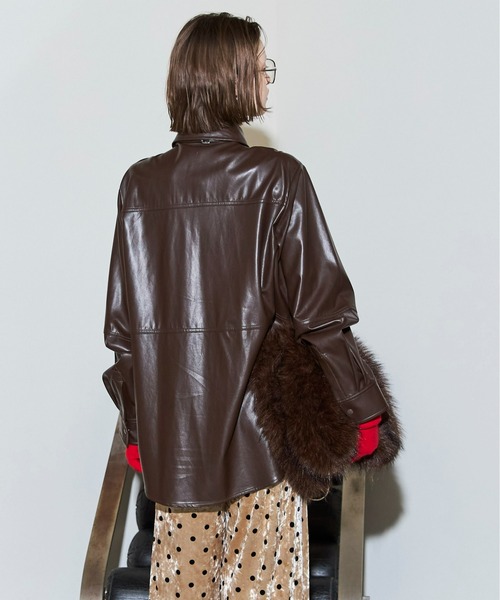 MAISON SPECIAL（メゾンスペシャル） ブラウス シャツ Vegan Leather