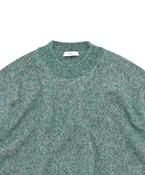 ATON セーター ニット 「ATON」 WOOL ALPACA MOHAIR CREWNECK SWEATER