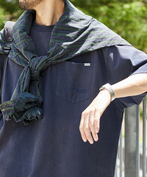NAUTICA（ノーティカ） 半袖Tシャツ LARGE ネイビー メンズ : ZOZOTOWN