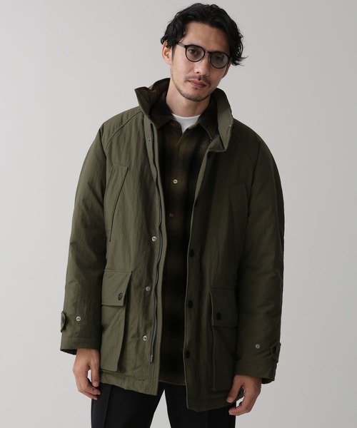 ナノユニバース 西川ダウン スカル刺繍入り ダウンジャケット MA-1 カーキ ナノ・ユニバース アウトレット NANO universe Outlet 西川ダウン