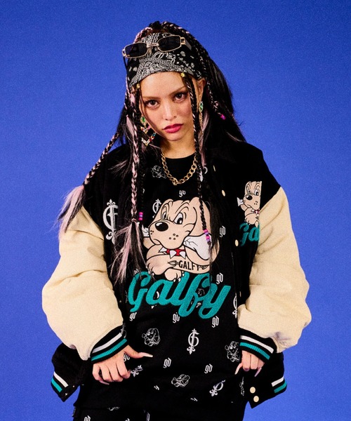 GALFY（ガルフィー） スタジャン L ブラック メンズ : ZOZOTOWN Yahoo