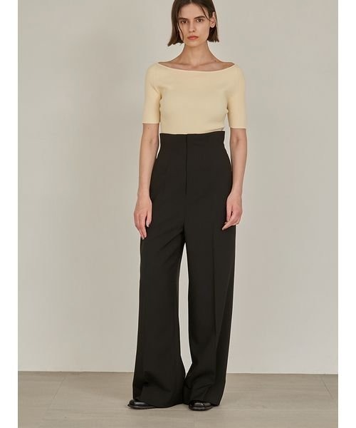 「styling/」 半袖ニット FREE グレー レディース_画像5