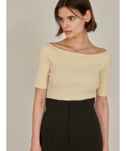 「styling/」 半袖ニット FREE グレー レディース_画像8