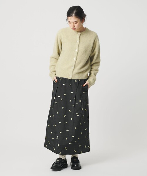 新品 UNITEDARROWS スクエアフラワージャガード スカート S(36) UNITED ARROWS（ユナイテッドアローズ） スカート スクエア フラワー