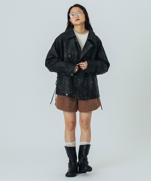 ROSE BUD（ローズバッド） コート アウター LEATHER LIKE JACKET