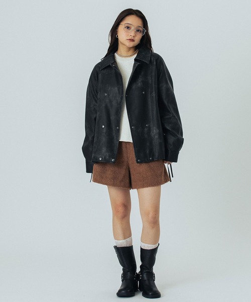 ROSE BUD（ローズバッド） コート アウター LEATHER LIKE JACKET 