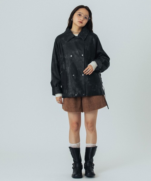 ROSE BUD（ローズバッド） コート アウター LEATHER LIKE JACKET
