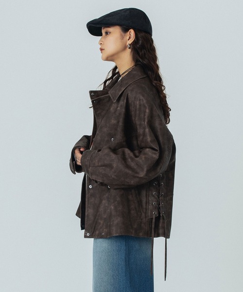ROSE BUD（ローズバッド） コート アウター LEATHER LIKE JACKET