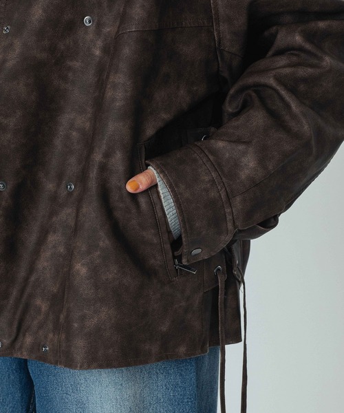 ROSE BUD（ローズバッド） コート アウター LEATHER LIKE JACKET