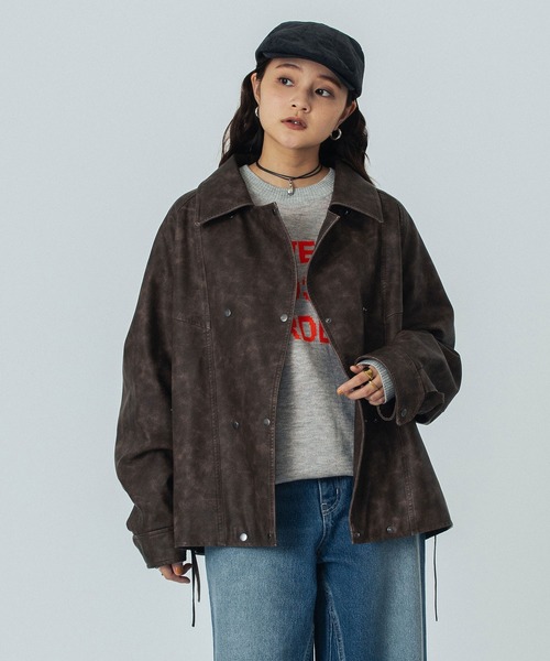 ROSE BUD（ローズバッド） コート アウター LEATHER LIKE JACKET
