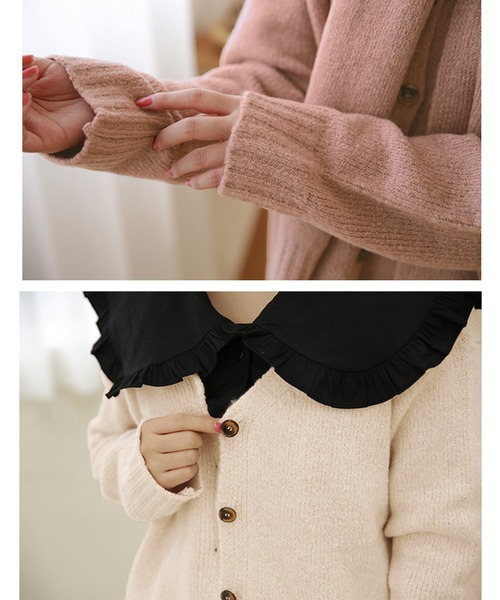 「Isn't She?」 長袖ニット FREE グリーン レディース_画像5