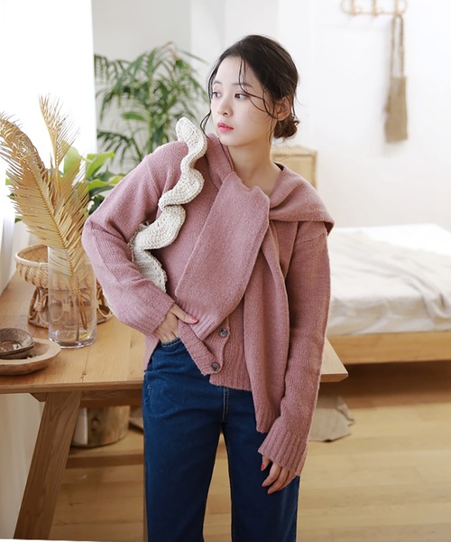 「Isn't She?」 長袖ニット FREE グリーン レディース_画像8