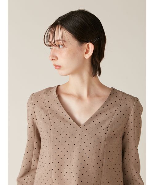 ラッフルカラー付きミニワンピース♡リリーブラウン LILY BROWN（リリーブラウン） ワンピース ラッフルカラー付きミニ