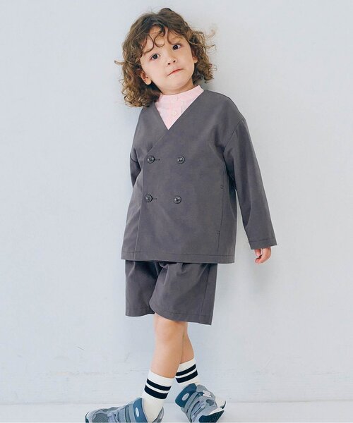 フォーマル 発表会 卒園式 入学式 ノーカラーダブルジャケット_ジュニア対応 キッズ 子供服 男の子 女の子 | p.premier | 02