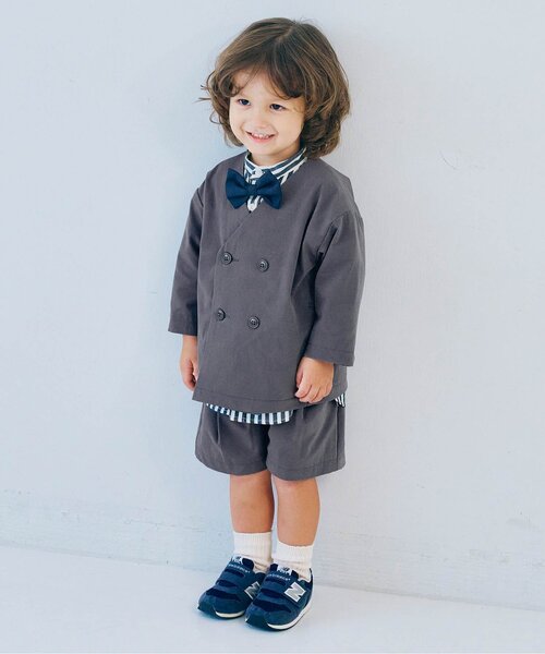 フォーマル 発表会 卒園式 入学式 ノーカラーダブルジャケット_ジュニア対応 キッズ 子供服 男の子 女の子 | p.premier | 14