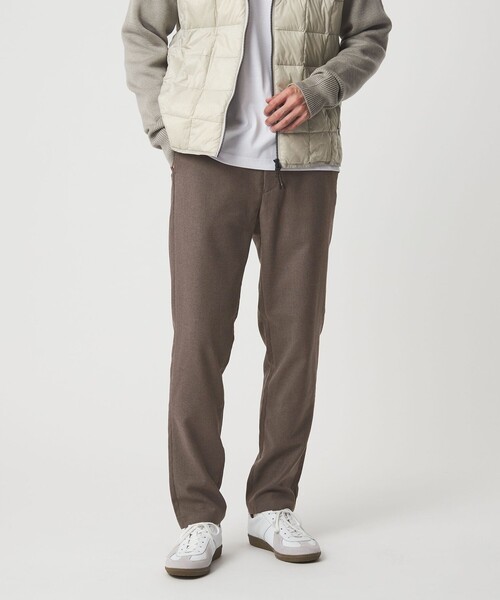 green label relaxing パンツ ウォッシャブル フラノ オックス ナロー