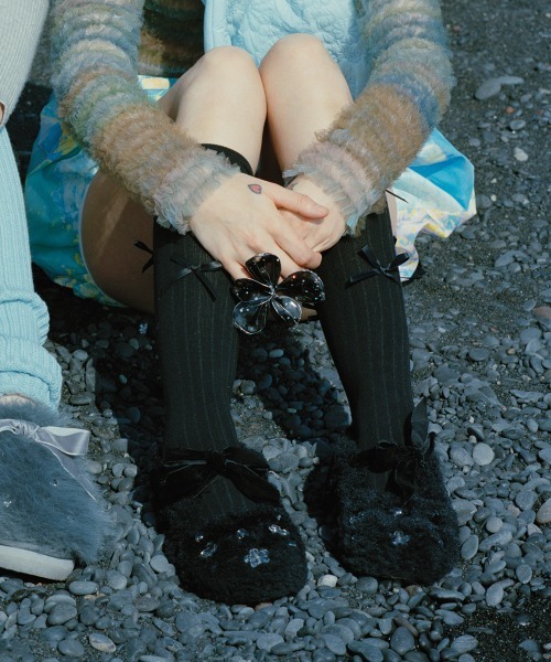 ANNA SUI ブラック パンプス　y2k バレエコア グランジ　森ガール Rockfish Weatherwear（ロックフィッシュウェザーウェア） バレエ