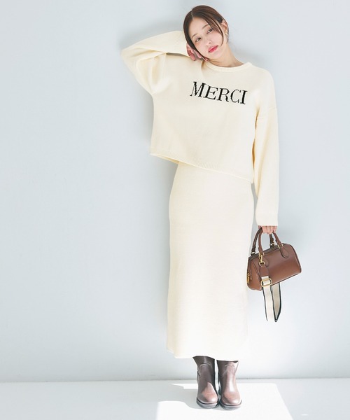 coca（コカ） スカート ウォッシャブル モールニットスカート