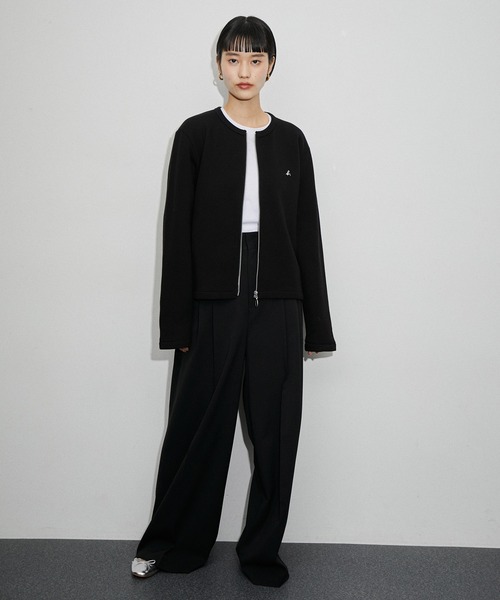 Agnès b. ブラック スウェット S agnes b.（アニエスベー） スウェットカットソー S ブラック