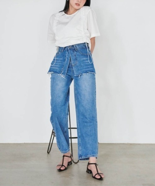 「solleim」 半袖ブラウス M グレー レディース_画像3