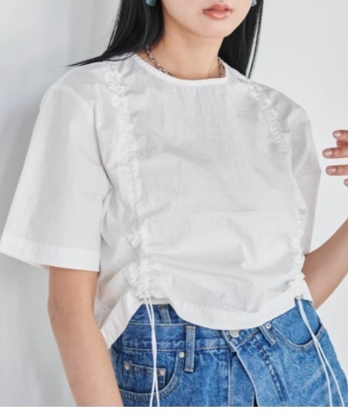 「solleim」 半袖ブラウス M グレー レディース_画像5