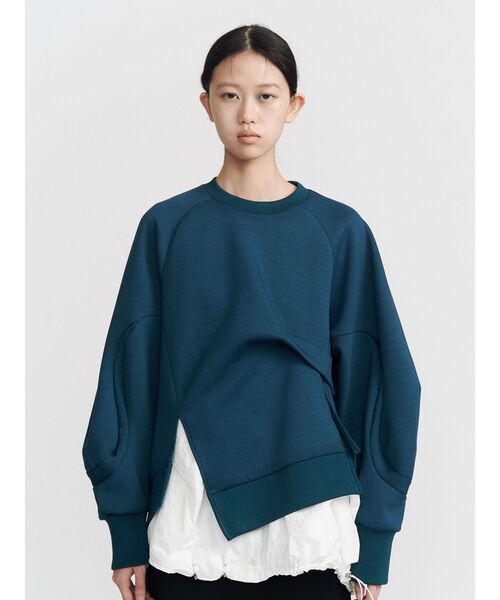 UN3D.（アンスリード） tシャツ WAVE TUCK JERSEY TOP / ウェーブ