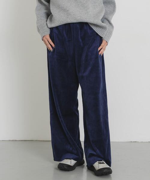 EKAL（エカル） パンツ ベロアストレートパンツ レディース : ZOZOTOWN