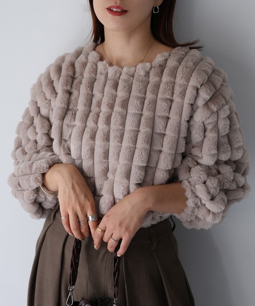 「Riberry」 長袖ブラウス MEDIUM アイボリー レディース_画像8