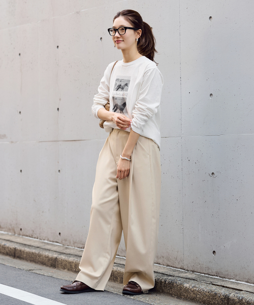FRAMeWORK（フレームワーク） tシャツ ホースフォトロングTシャツ