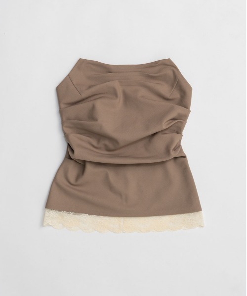 PRANK PROJECT グレー ベアトップ PRANK PROJECT（プランクプロジェクト） チューブトップ ベアトップ