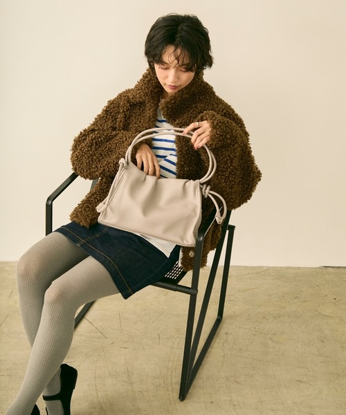 uchi. ショルダーバッグ バッグ ソフトフェイクレザー3way変形バッグ