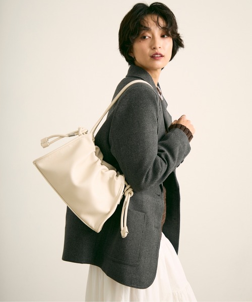 uchi. ショルダーバッグ バッグ ソフトフェイクレザー3way変形バッグ
