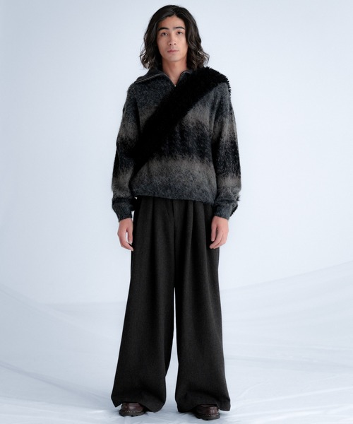 SINSS グラデーションニットセーター M Wool blend gradation knit / ウールブレンドグラデーションニット