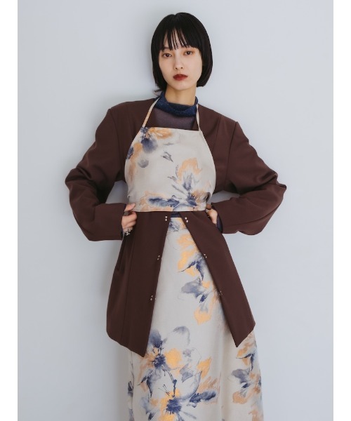 【あかつき】エンフォルド　フラワージャガード sahara（サハラ） Flower Jacquard Bustier/フラワージャガード