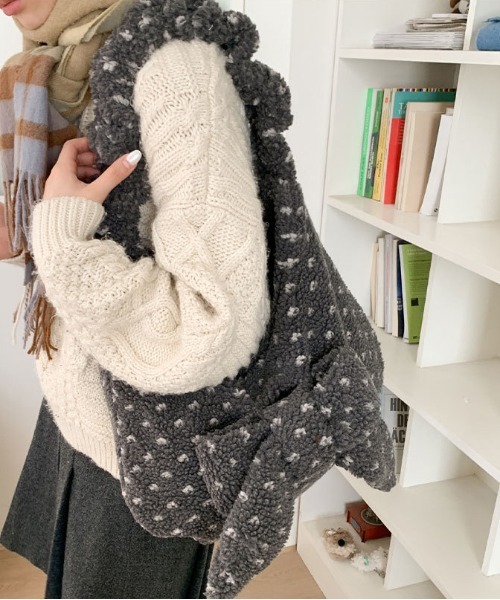 FREE STYLISTS ショルダーバッグ バッグ Y2K ドット柄 リボンハーフ