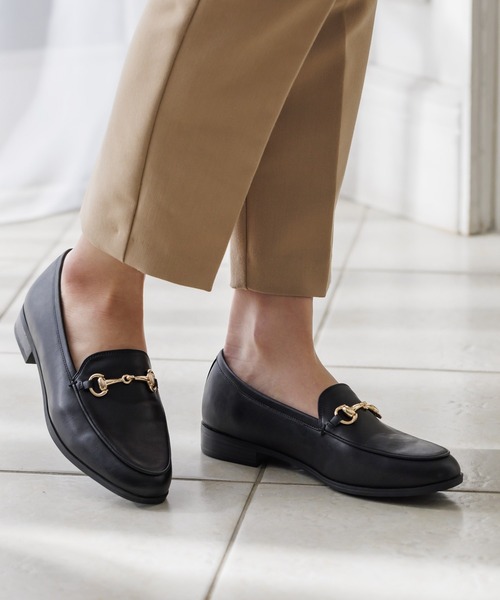 「HIMIKO」 フラットパンプス 22.0cm ブラック レディース_画像2