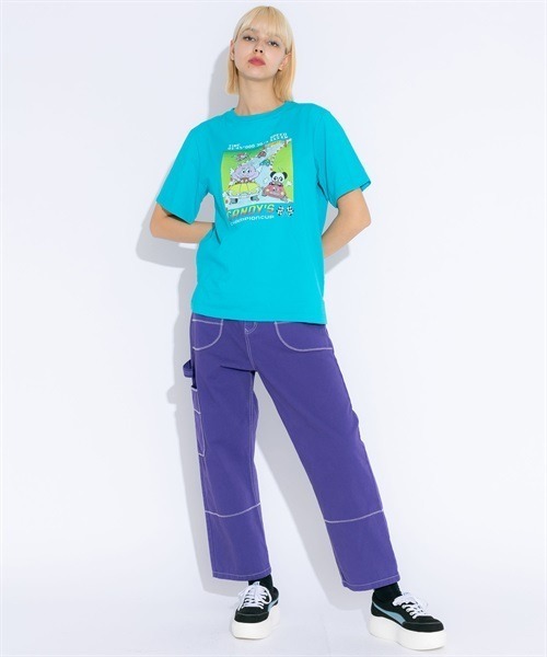 「Candy Stripper」 ペインターパンツ 2 パープル レディース_画像7