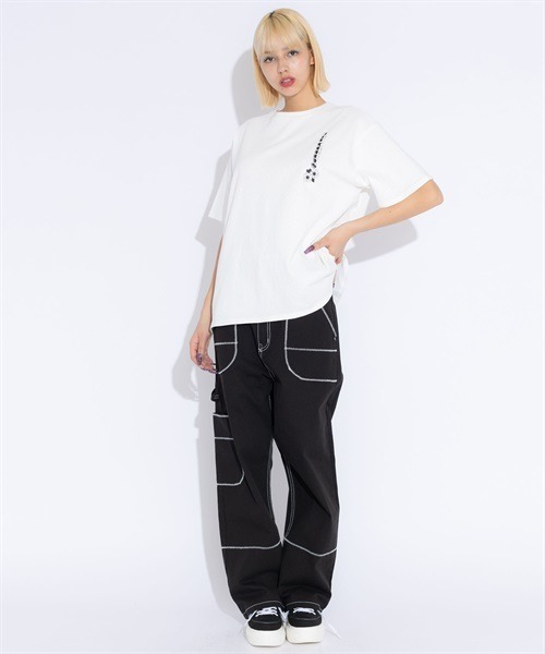 「Candy Stripper」 ペインターパンツ 2 パープル レディース_画像8