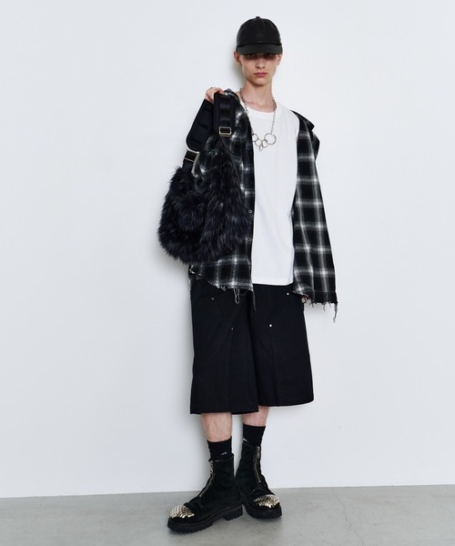 「AIVER」 カーディガン MEDIUM レッド メンズの画像4