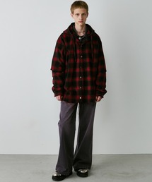 「AIVER」 カーディガン MEDIUM レッド メンズの画像5