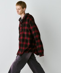 「AIVER」 カーディガン MEDIUM レッド メンズの画像6