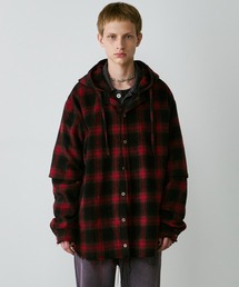 「AIVER」 カーディガン MEDIUM レッド メンズの画像8