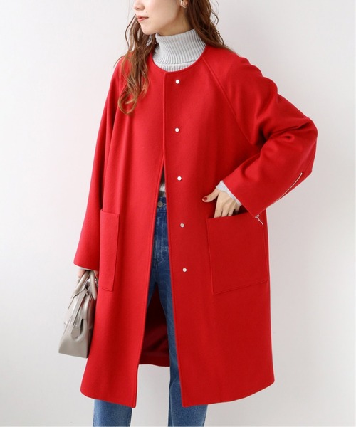 美品　ジャーナルスタンダードレリューム　ノーカラーコート JOURNAL STANDARD relume（ジャーナルスタンダード レリューム） ノー