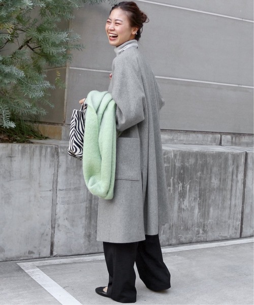 JOURNAL STANDARD relume」 ノーカラーコート 38 レッド レディース
