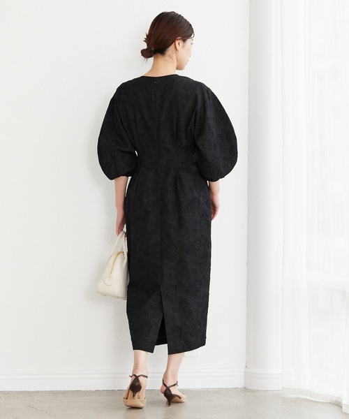 「VERMEIL par iena」 7分袖ワンピース 36 ホワイト レディース_画像5