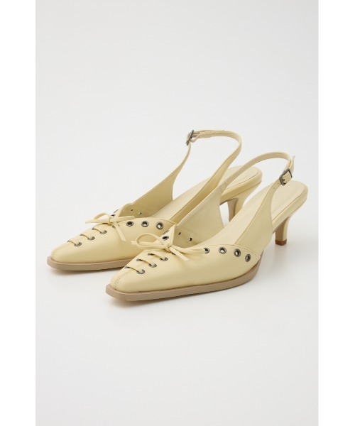 LAGUA GEM（ラグアジェム） パンプス EYELET LACE UP ミュール