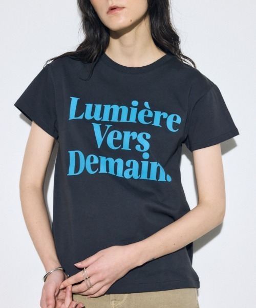 AZUL BY MOUSSY（アズールバイマウジー） tシャツ 半袖 メッセージロゴ